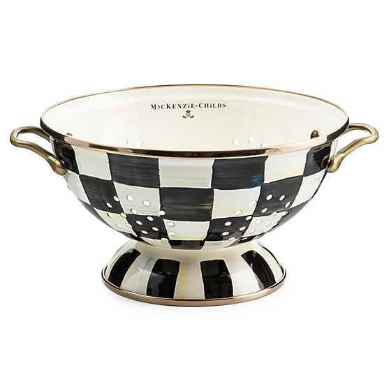 MacKenzie-Childs Sky Check Large Colander