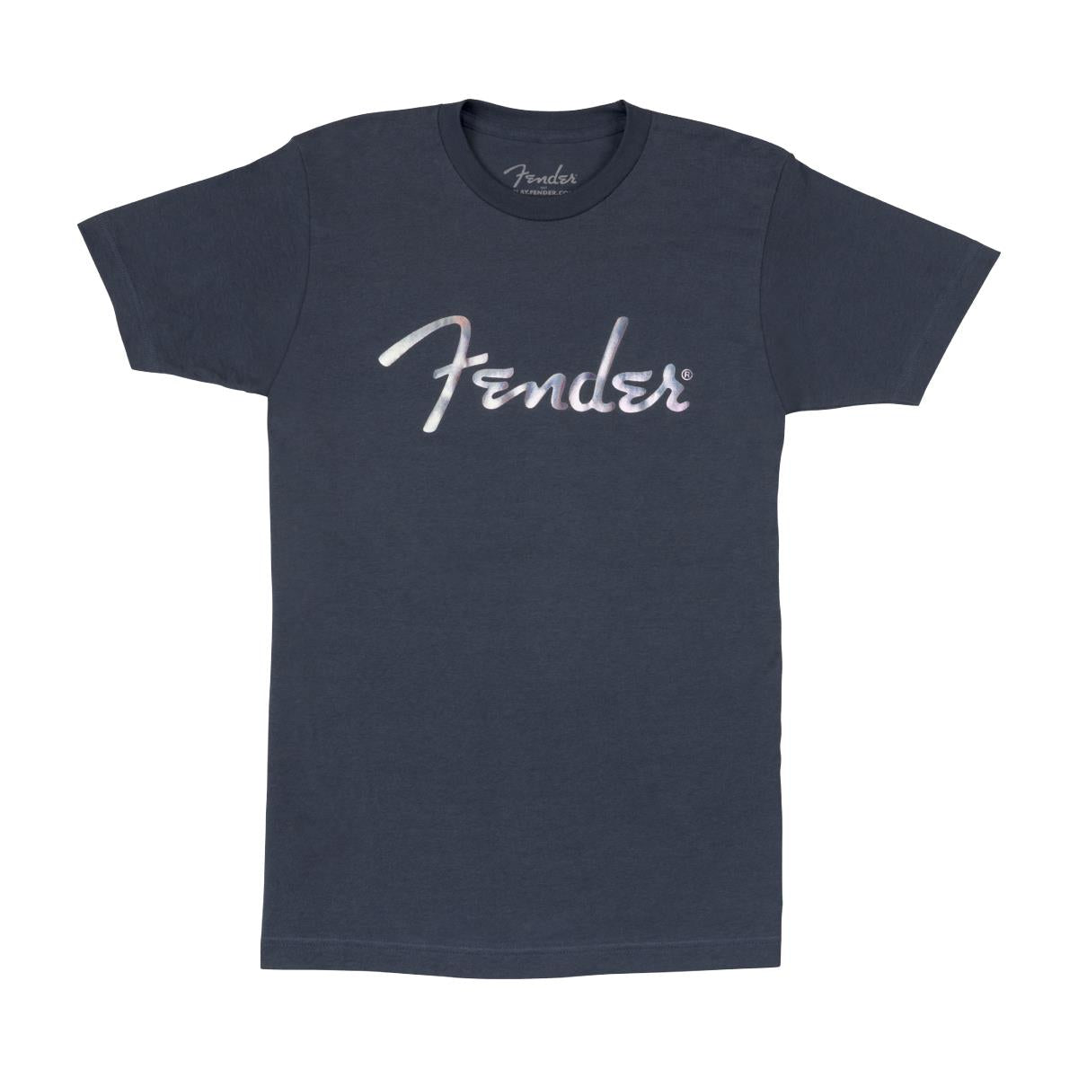 Fender Galaxy Logo Tee - Indigo Smoke - Size Large