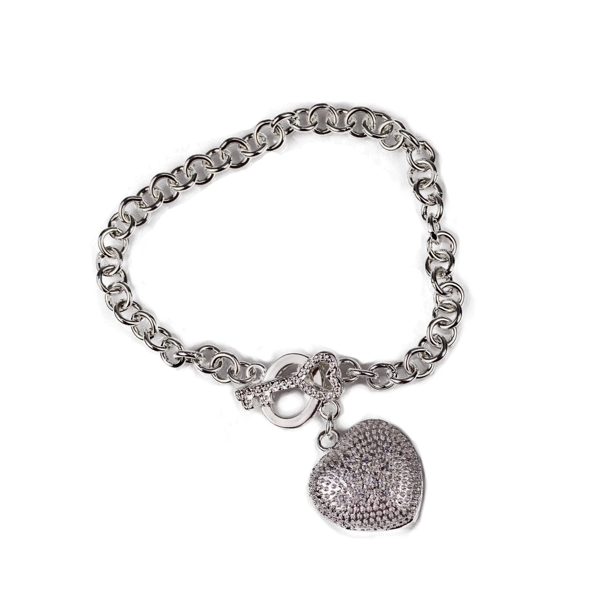 Completely Bella Key To Your Heart Two-Sided Bracelet