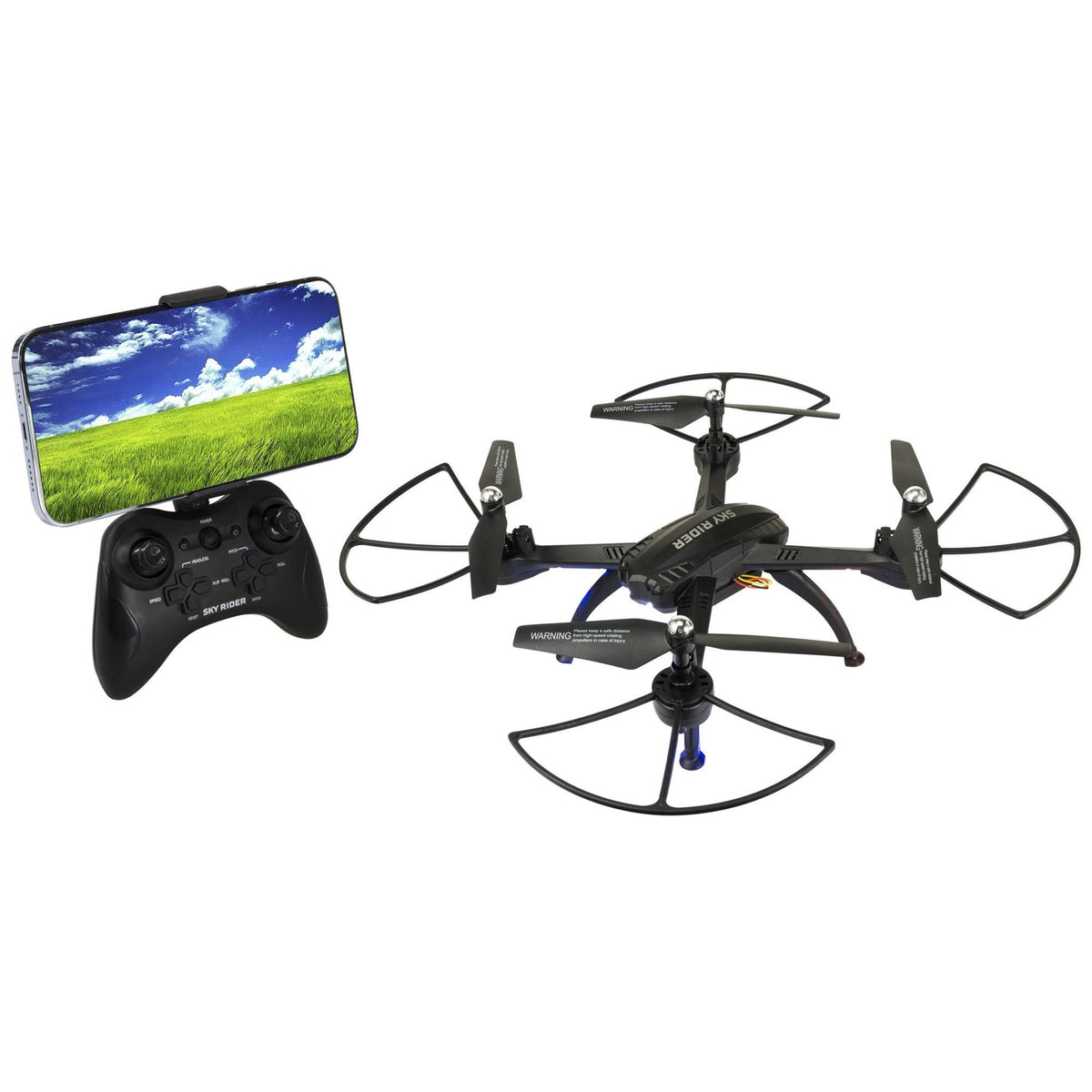 GPX X-11 Stratosphere Sky Rider Quadcopter Drone w/ WiFi Camera Black