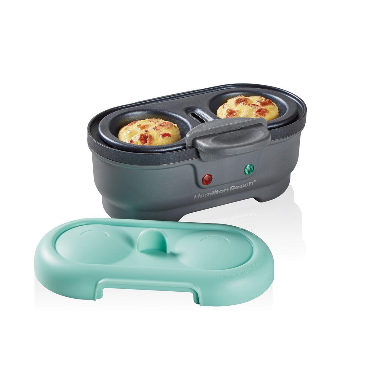 Hamilton Beach Egg Bites Maker w/ Hard Boiled Eggs Insert Teal