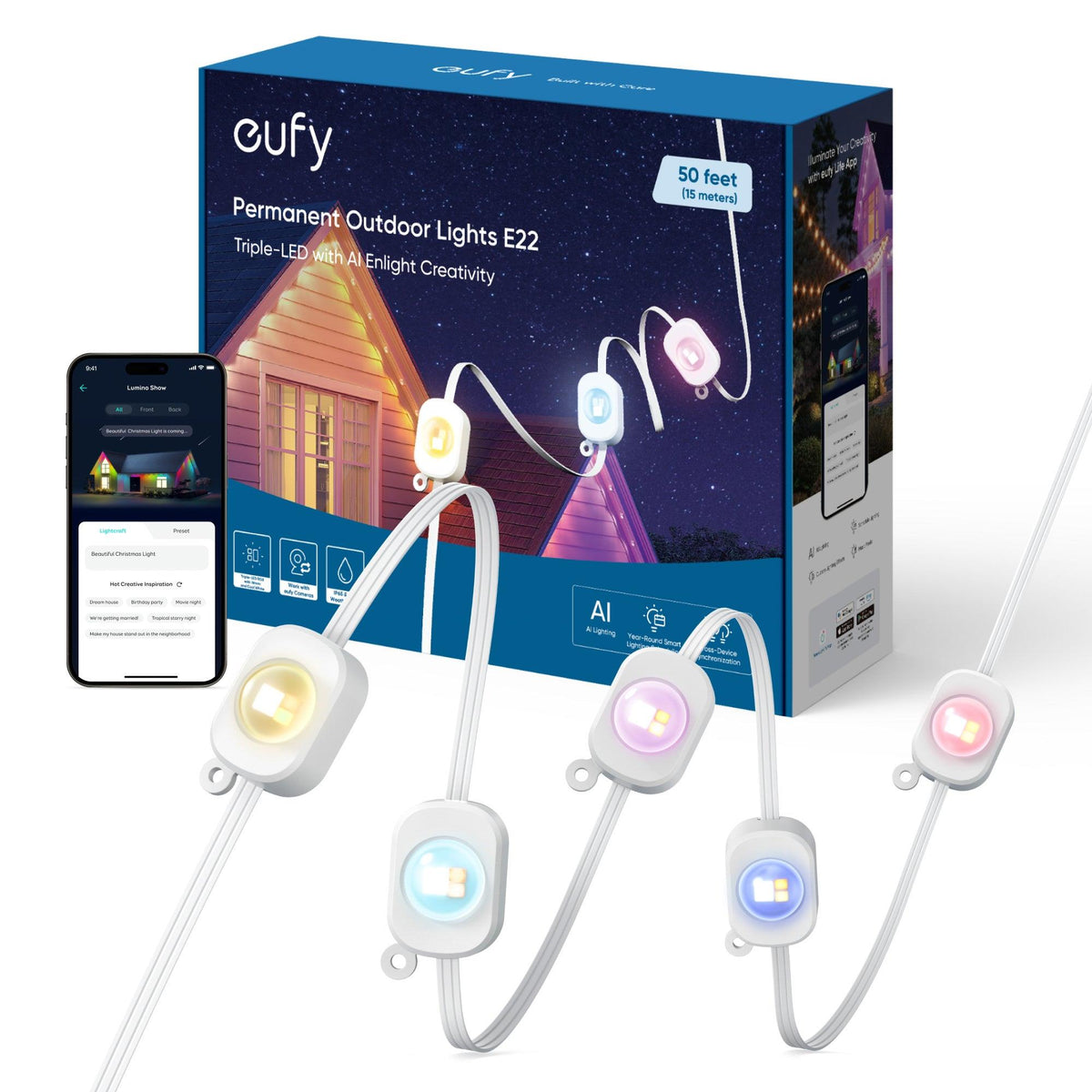 Eufy 50FT Permanent Outdoor Lights E22