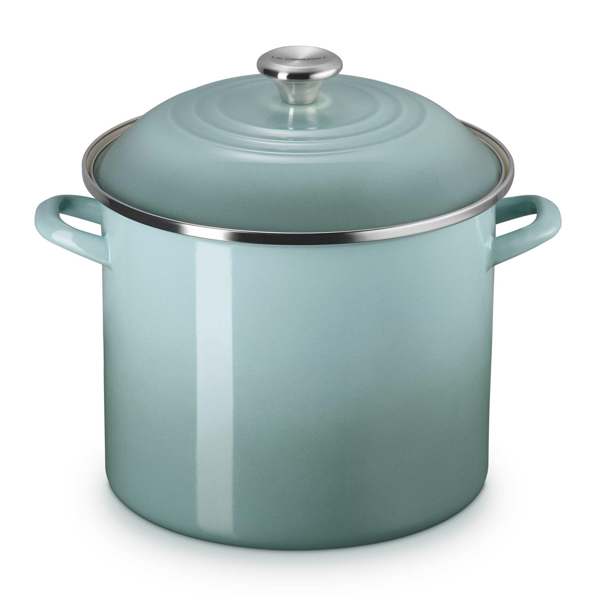 Le Creuset 12qt Enamel on Steel Classic Stockpot w/ Lid Sea Salt
