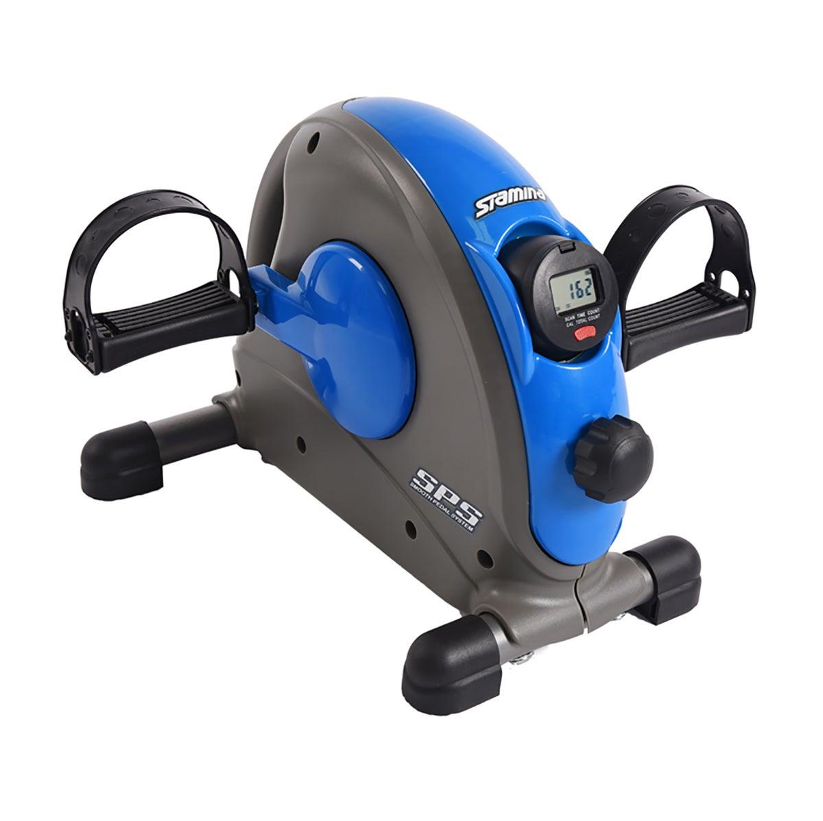 Stamina Mini Exercise Bike w/ Smooth Pedal System Blue