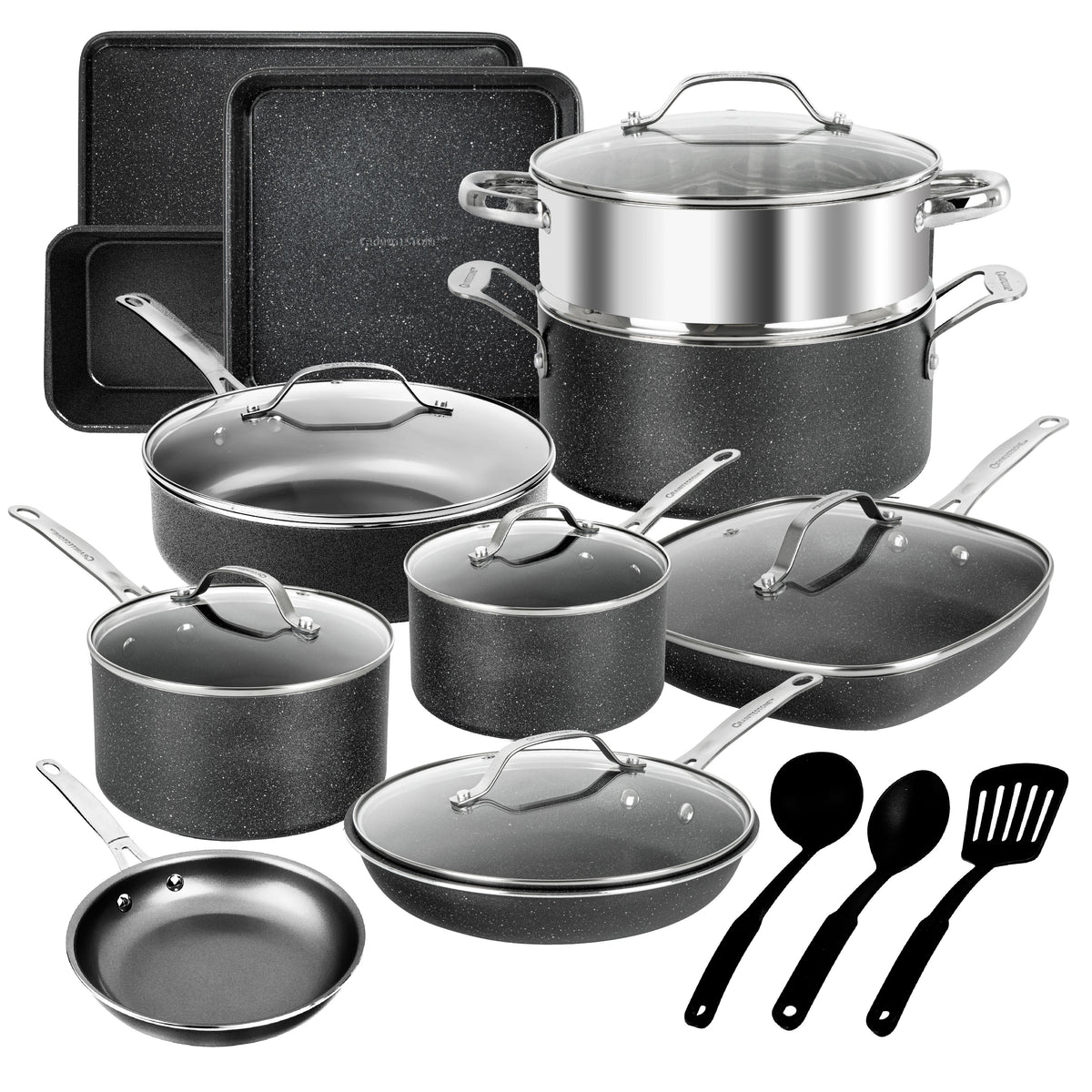GraniteStone Cookware Cookware and Bakeware Express Set Size 20 Pieces
