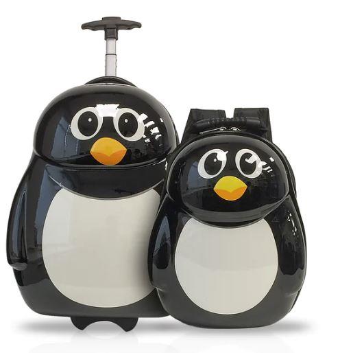 Tucci Kids Luggage with Backpack - Penguin Buddy