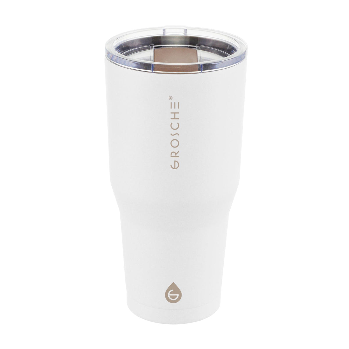 Grosche Yukon 30 oz. Insulated Coffee Tumbler. Cream White