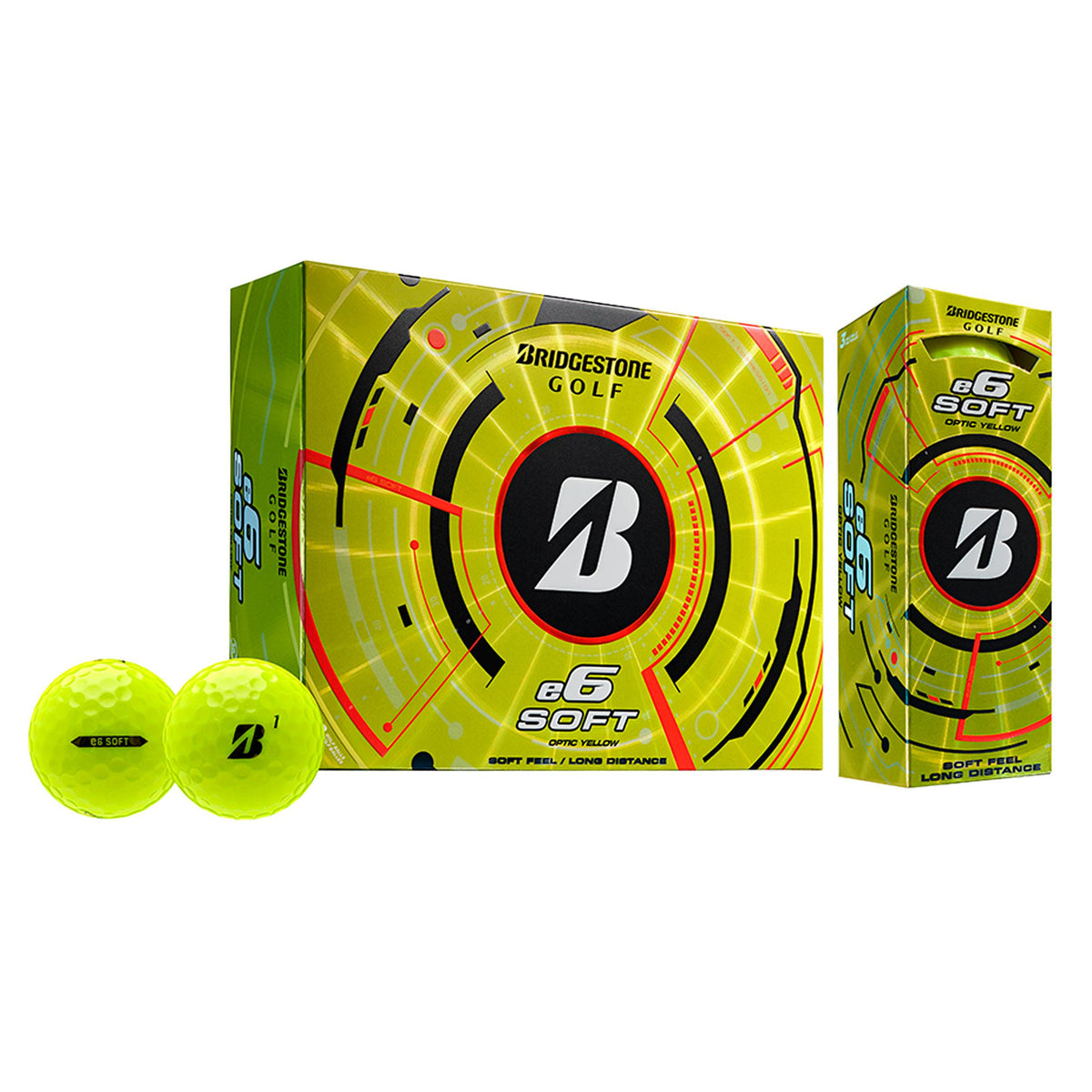 Bridgestone 2025 e6 Soft Yellow Golf Balls - 1 Dozen