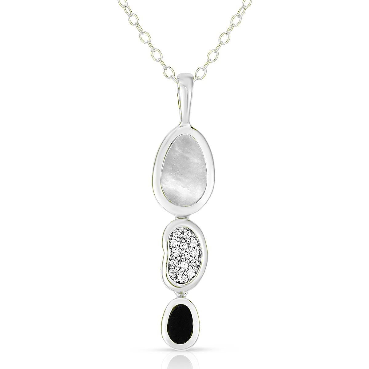 Jilco Inc Mother of Pearl & Onyx Necklace