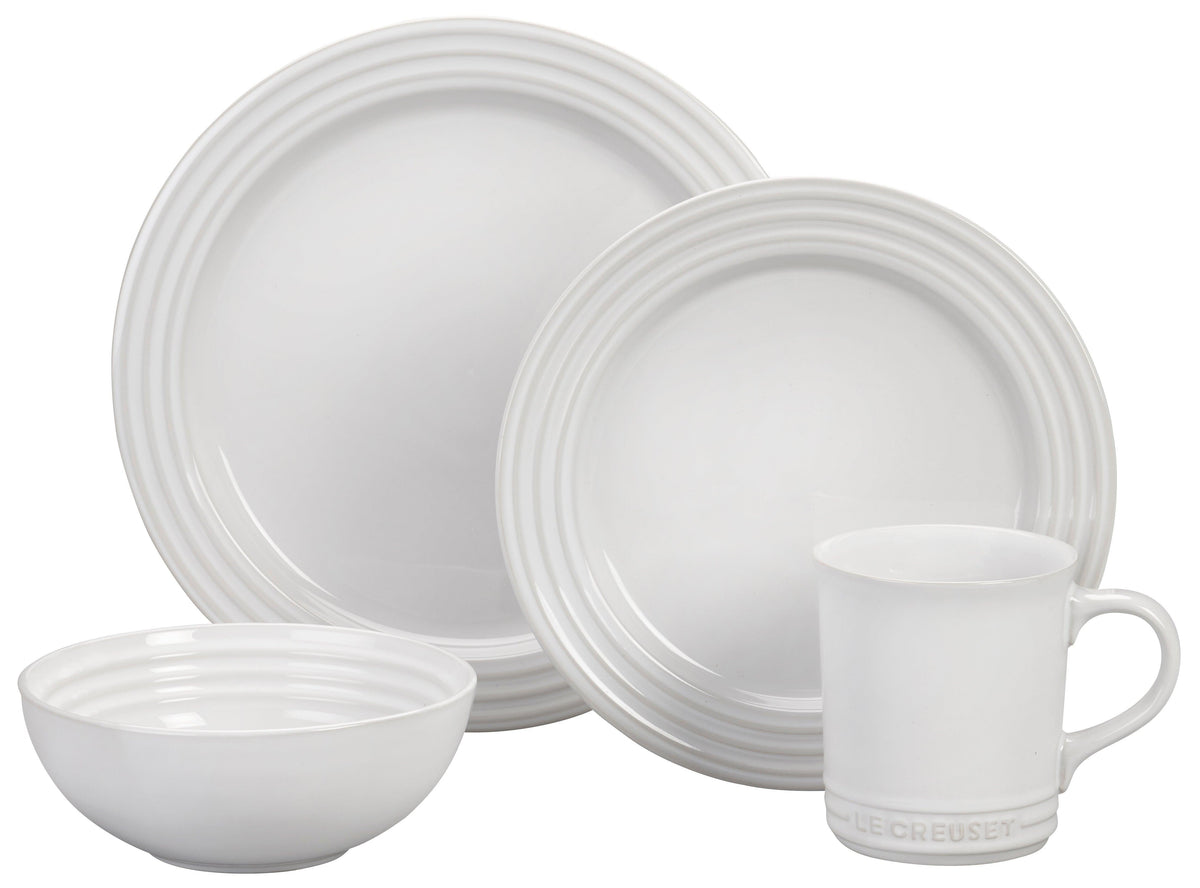 Le Creuset 16pc Vancouver Dinnerware Set White
