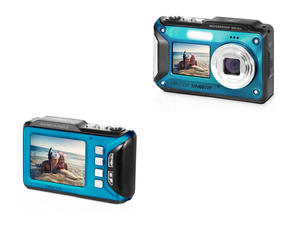 Minolta 48MP/4K Dual Screen Waterproof Camera