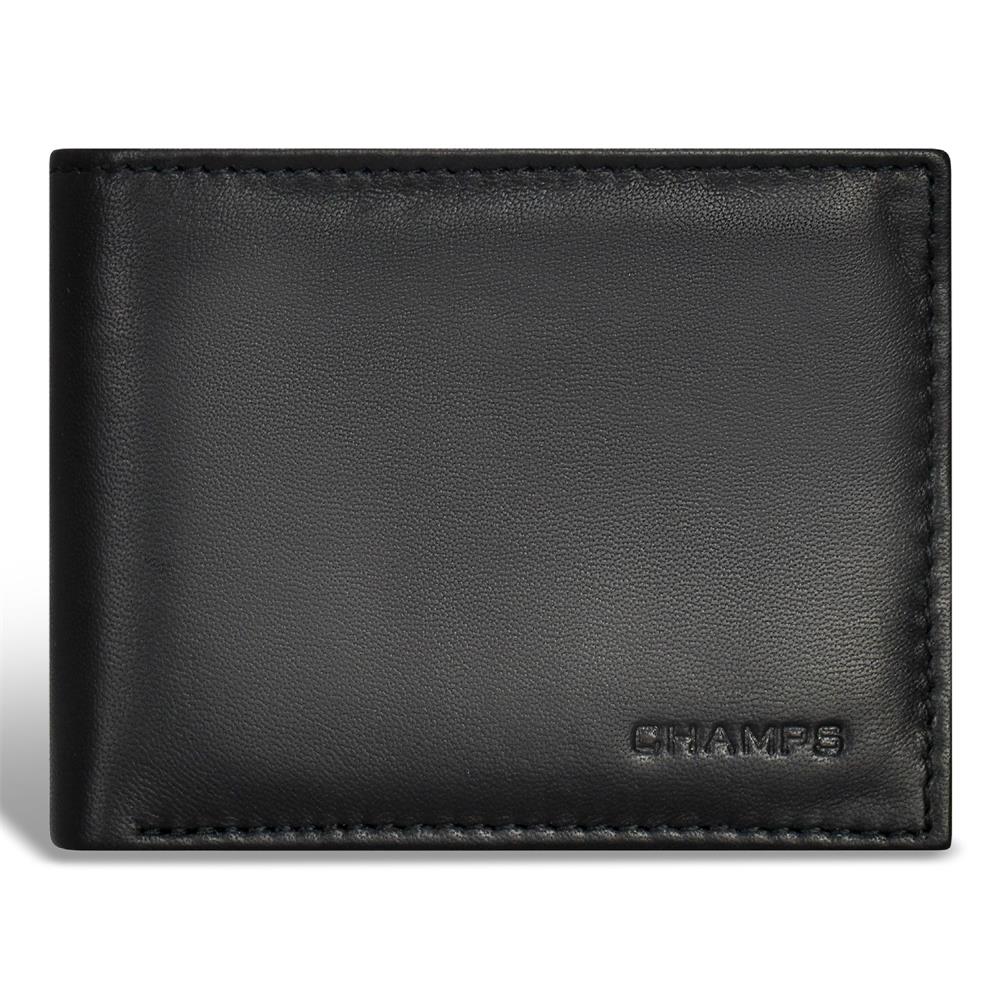 Champs Luggage Classic Leather Bi-Fold Wallet Size 4.25"x3.5"