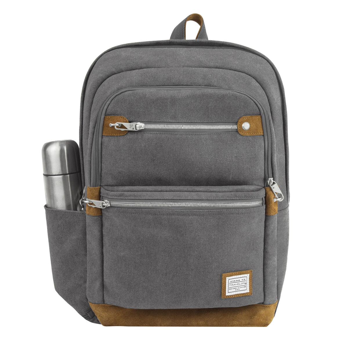 Travelon Anti-Theft Heritage Backpack Pewter