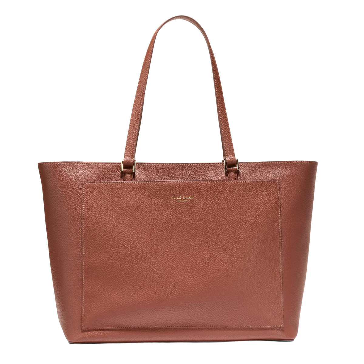 Cole Haan Elyse Leather Tote - Dark Cuoio
