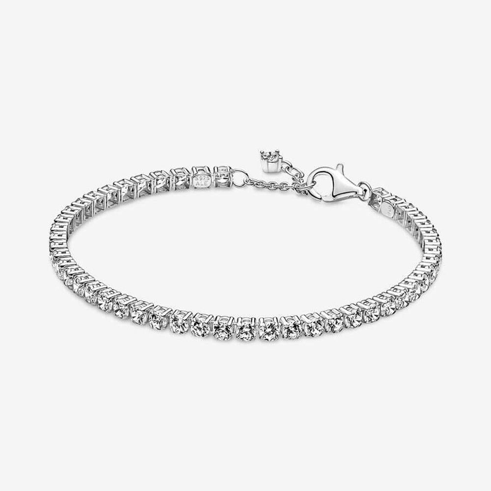 Pandora Sparkling Tennis Bracelet Size 7.1"
