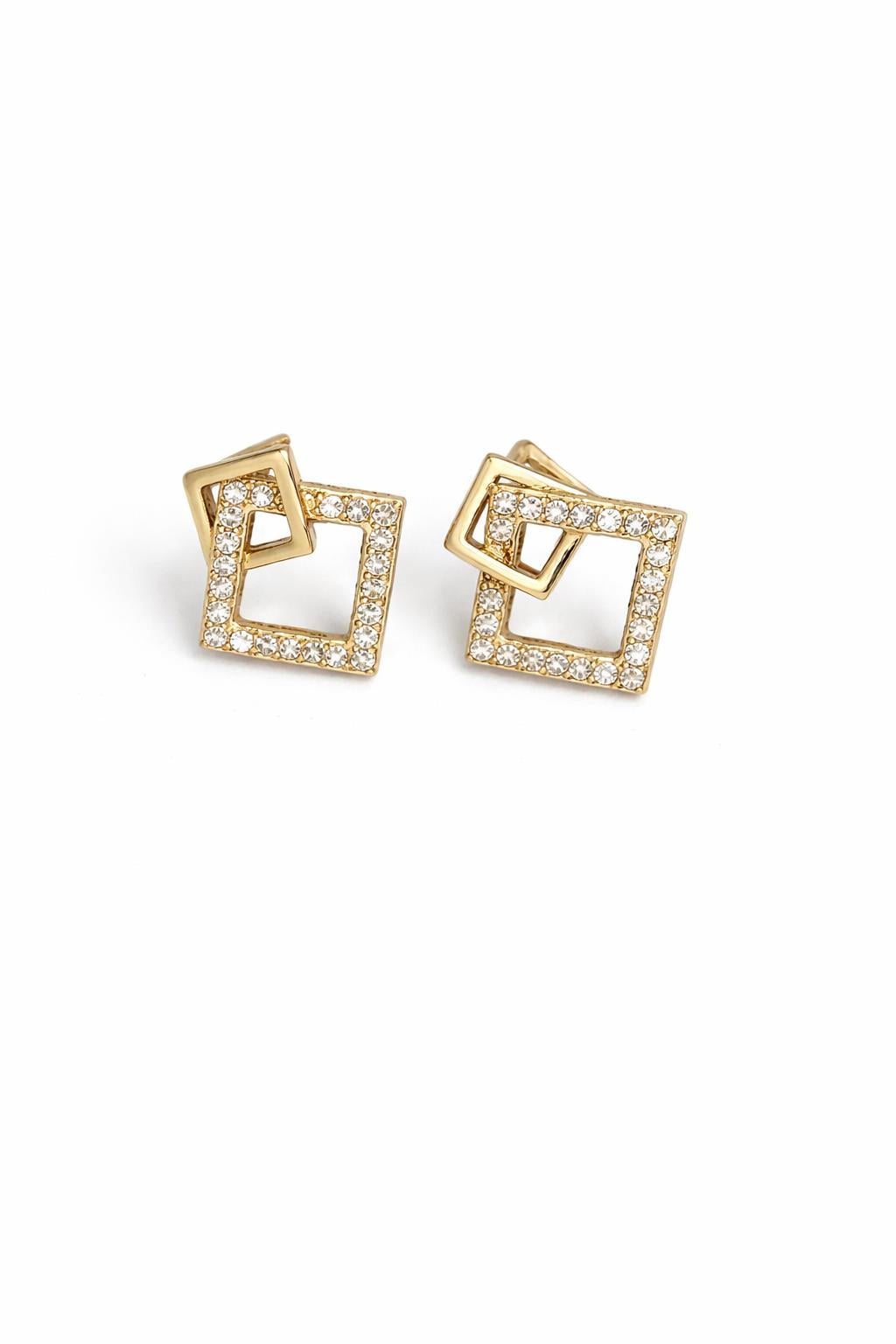 Completely Bella Latonia Cabella created Sterling Silver 18K Gold Vermeil Box within a Box Earrings