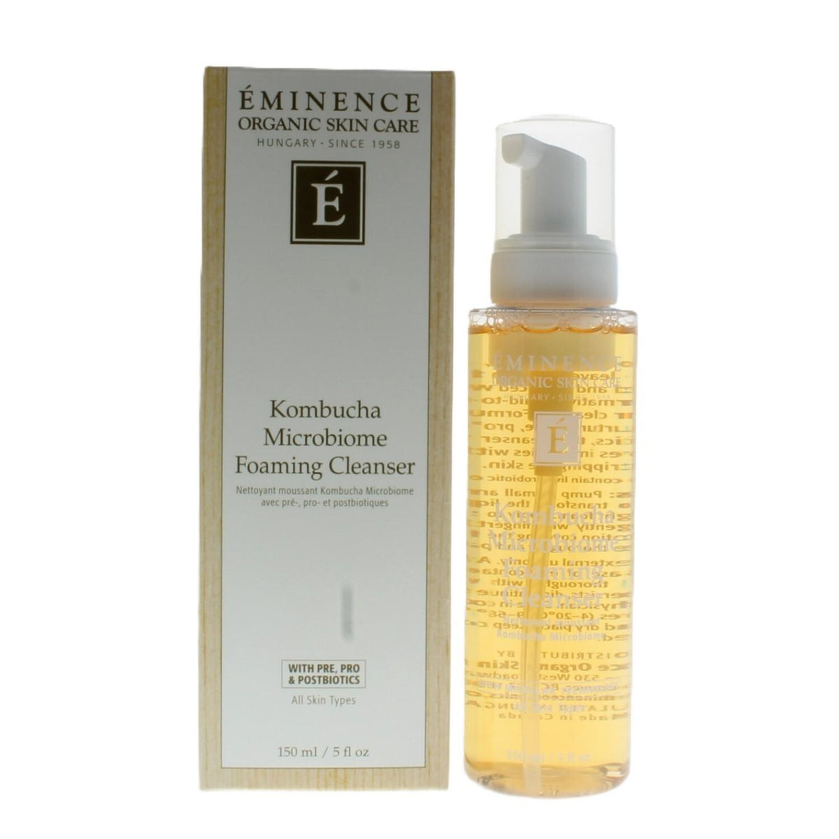 Eminence Kombucha Microbiome Foaming Cleanser Size 5oz
