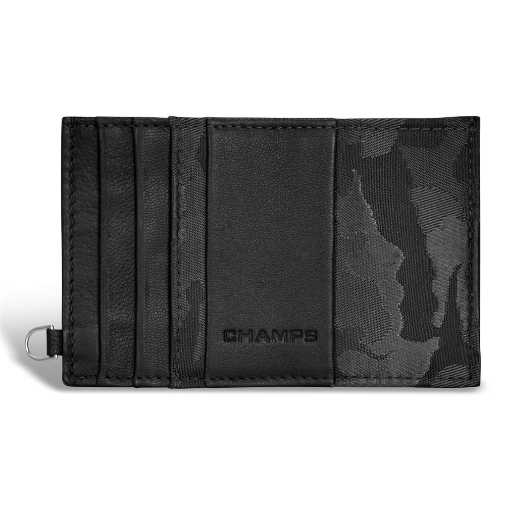 Champs Luggage Camo Leather Slim Cardholder Size 4.5"x2.75"