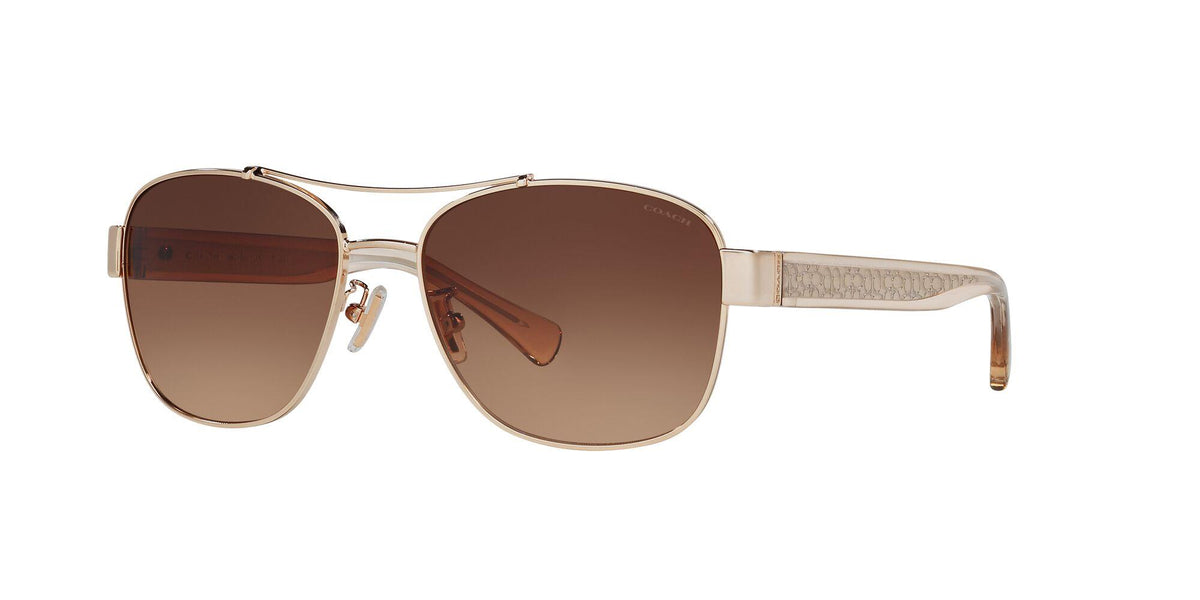 Coach Women's Sunglasses - Gold/Brown