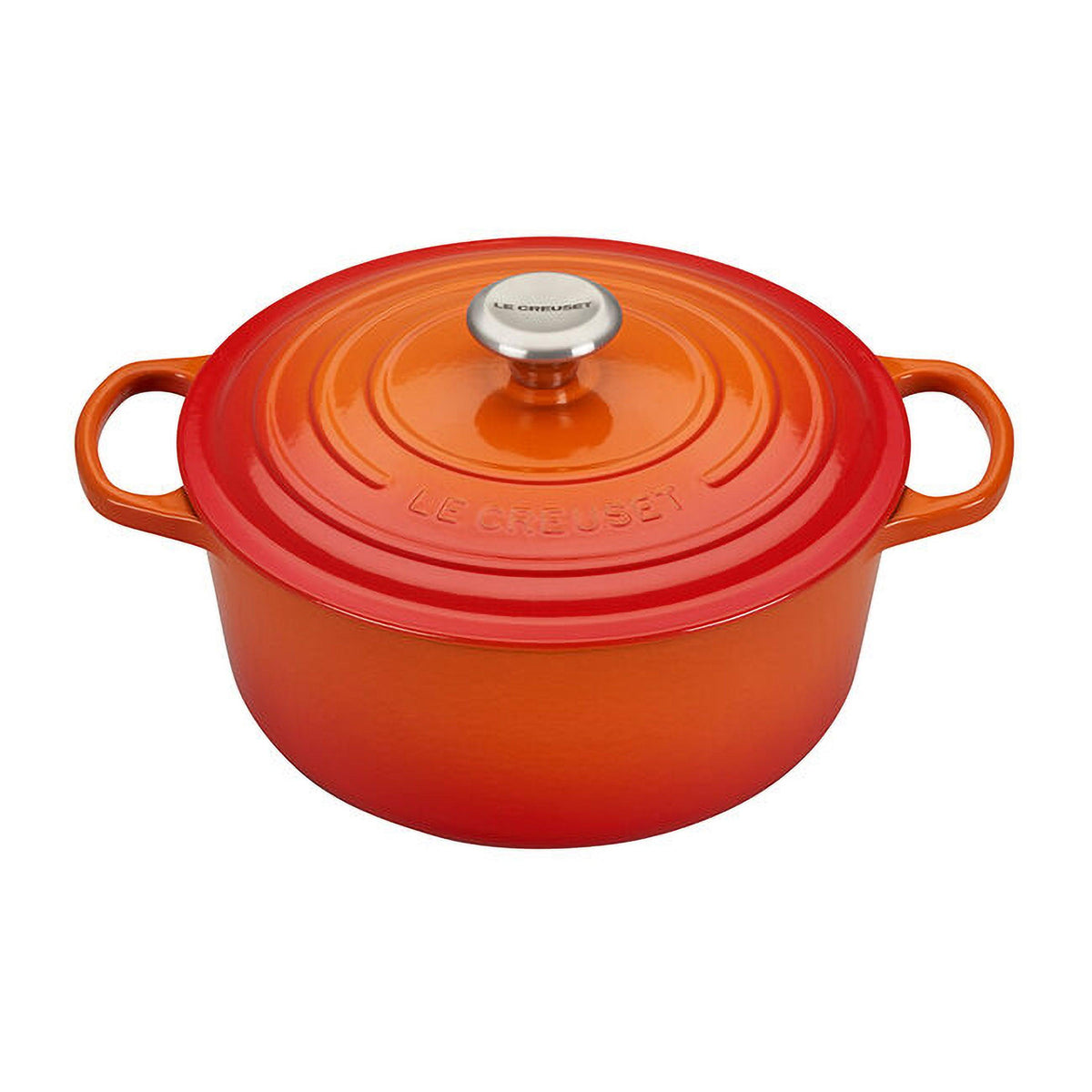 Le Creuset 5.5qt Signature Cast Iron Round Dutch Oven Flame