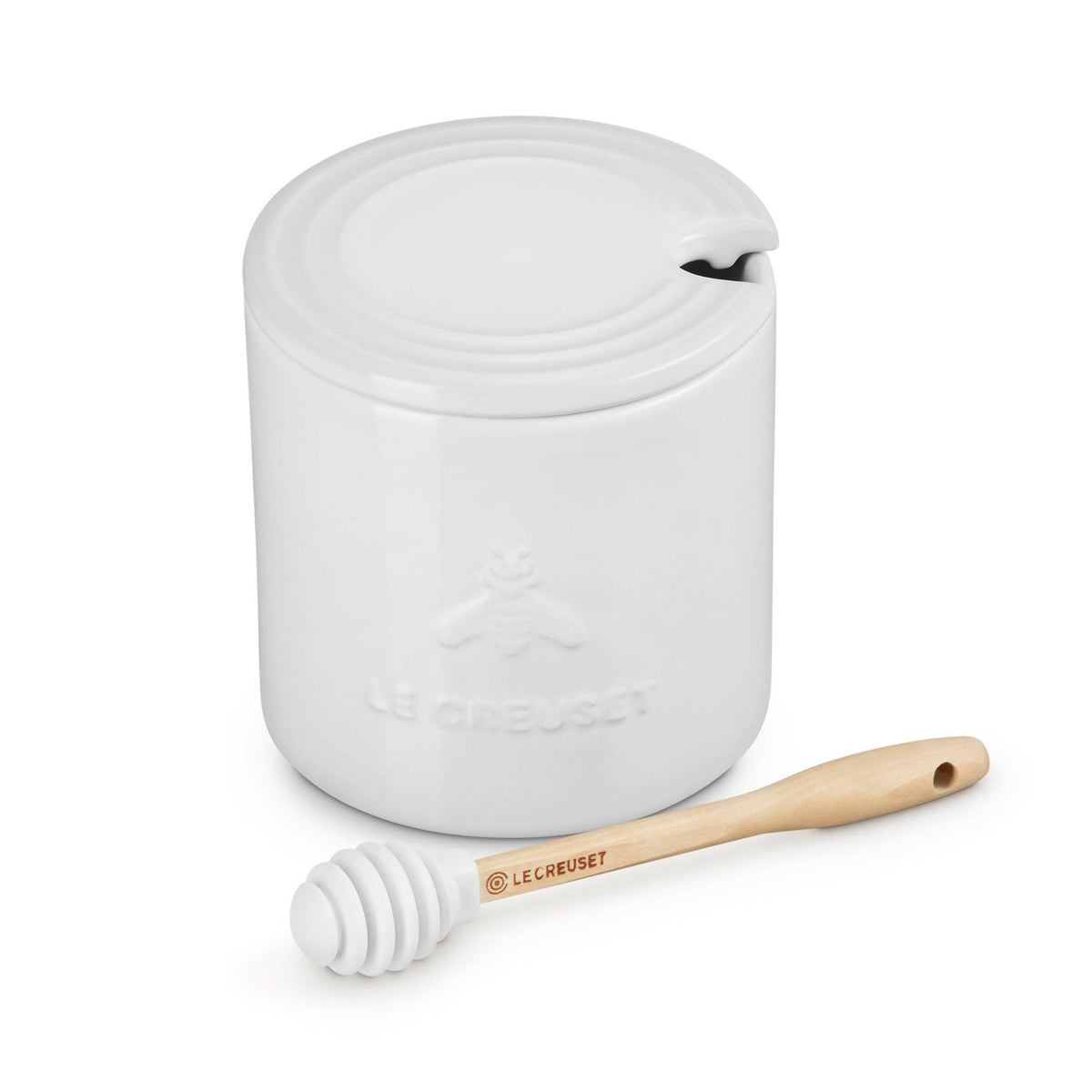 Le Creuset 14oz Signature Honey Pot w/ Dipper White