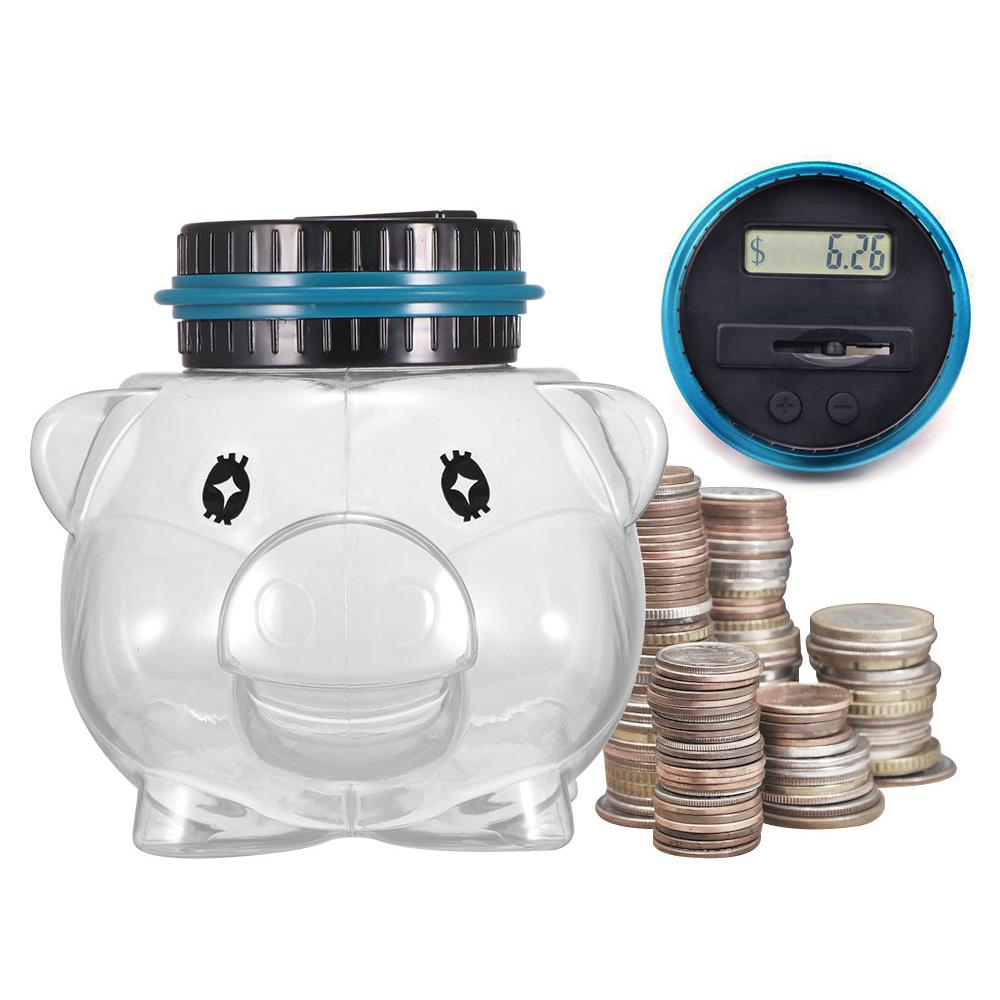 Bella Home Digital Coin Counting Piggy Bank
