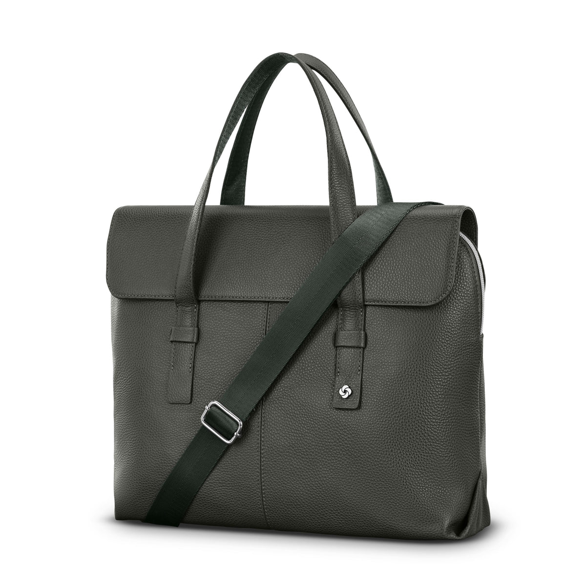 Samsonite Mobile Sol 2 Leather Convertible Brief - Black