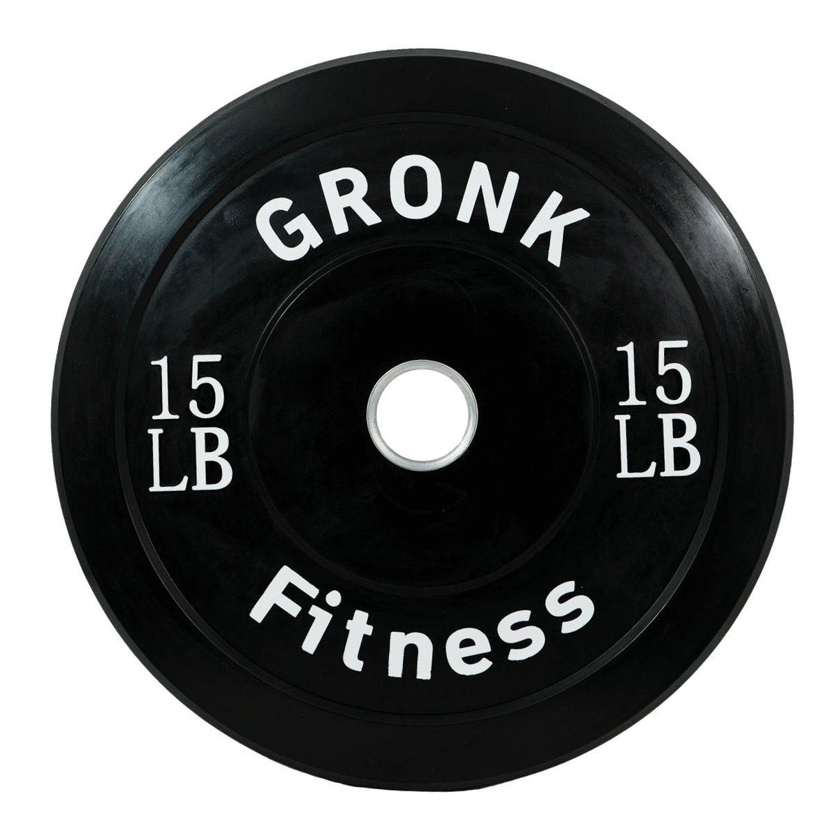 Gronk Fitness Bumper Plate 15LB - WHITE