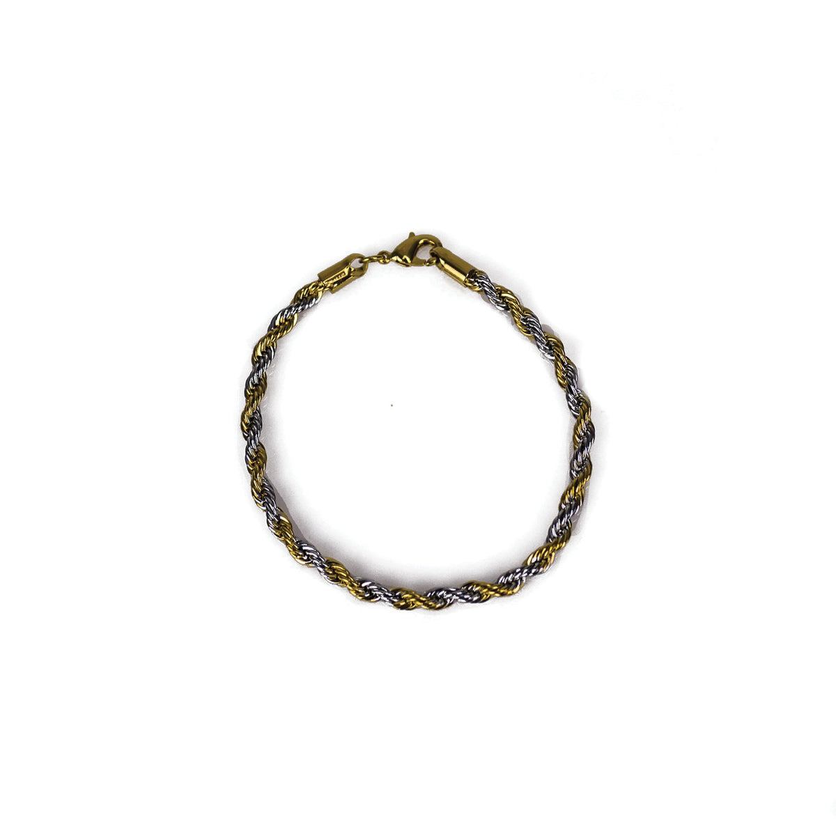 Completely Bella Two-Tone Twisting Rope Bracelet