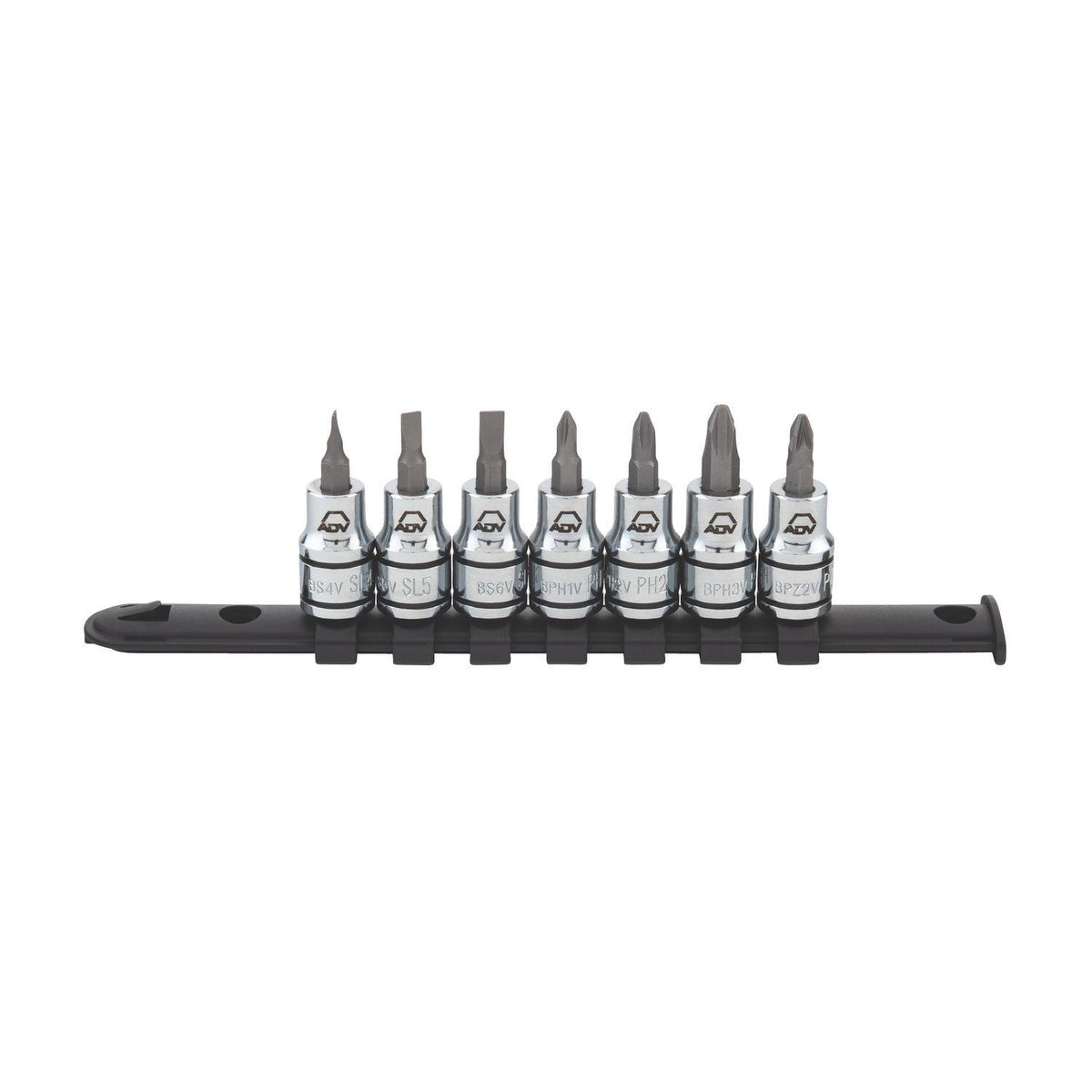Matco Tools 7 Piece 3/8" Drive Phillips & Slotted Adv Bit Socket Set