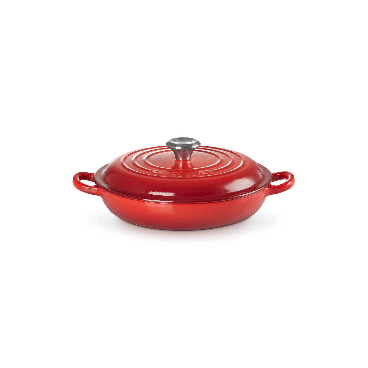 Le Creuset 1.5qt Signature Cast Iron Braiser Cerise