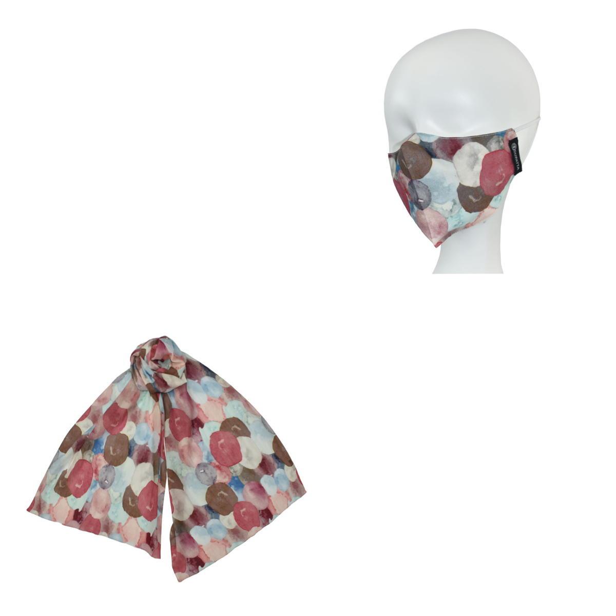 Dupatta Designs Zola Dotted Scarf With Matching Facemask