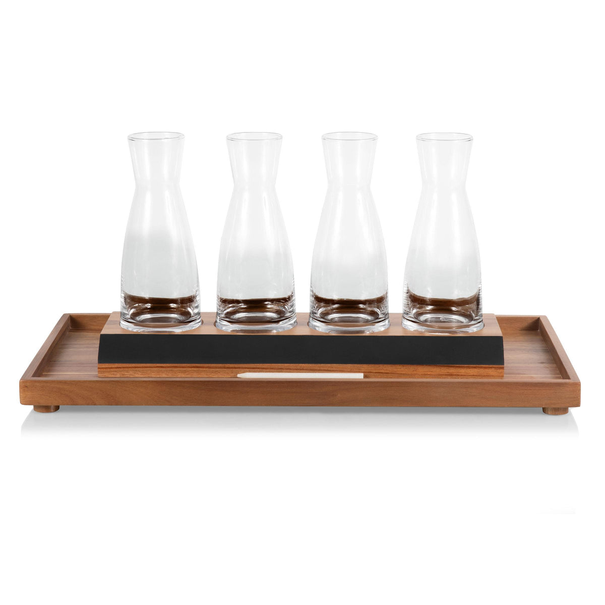 Picnic Time Cava Wine Carafe Tasting Kit - Acacia Wood