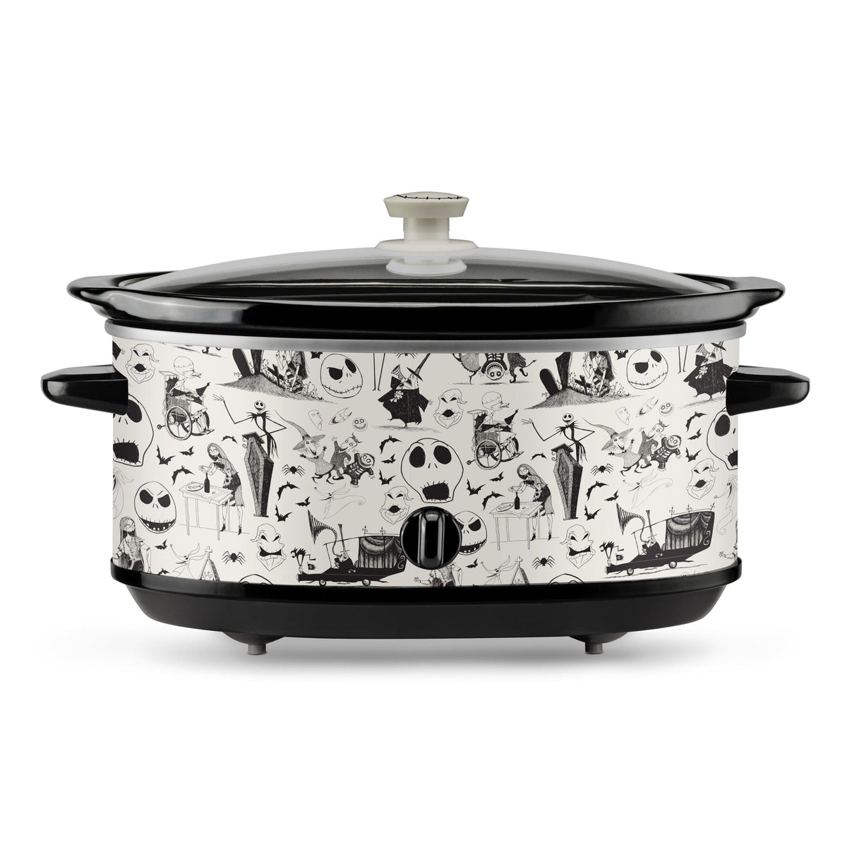 Disney Nightmare Before Christmas 7qt Sketch Pattern Slow Cooker