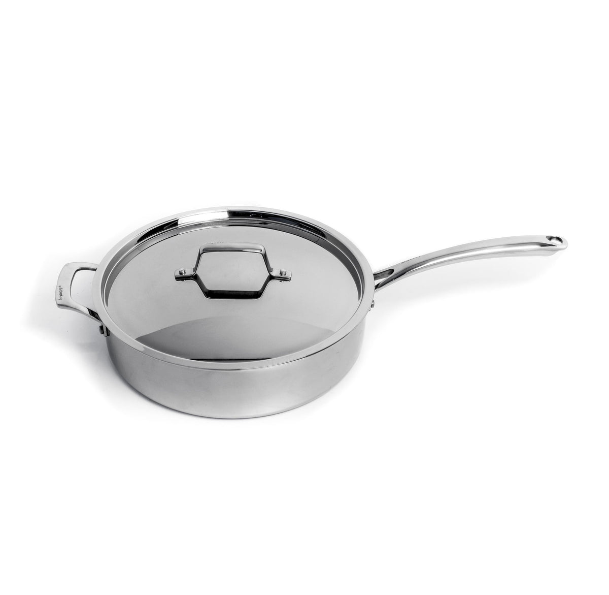 BergHOFF Professional Tri-Ply 18/10 Stainless Steel 11" Saut Pan with SS Lid, 4.5qt.