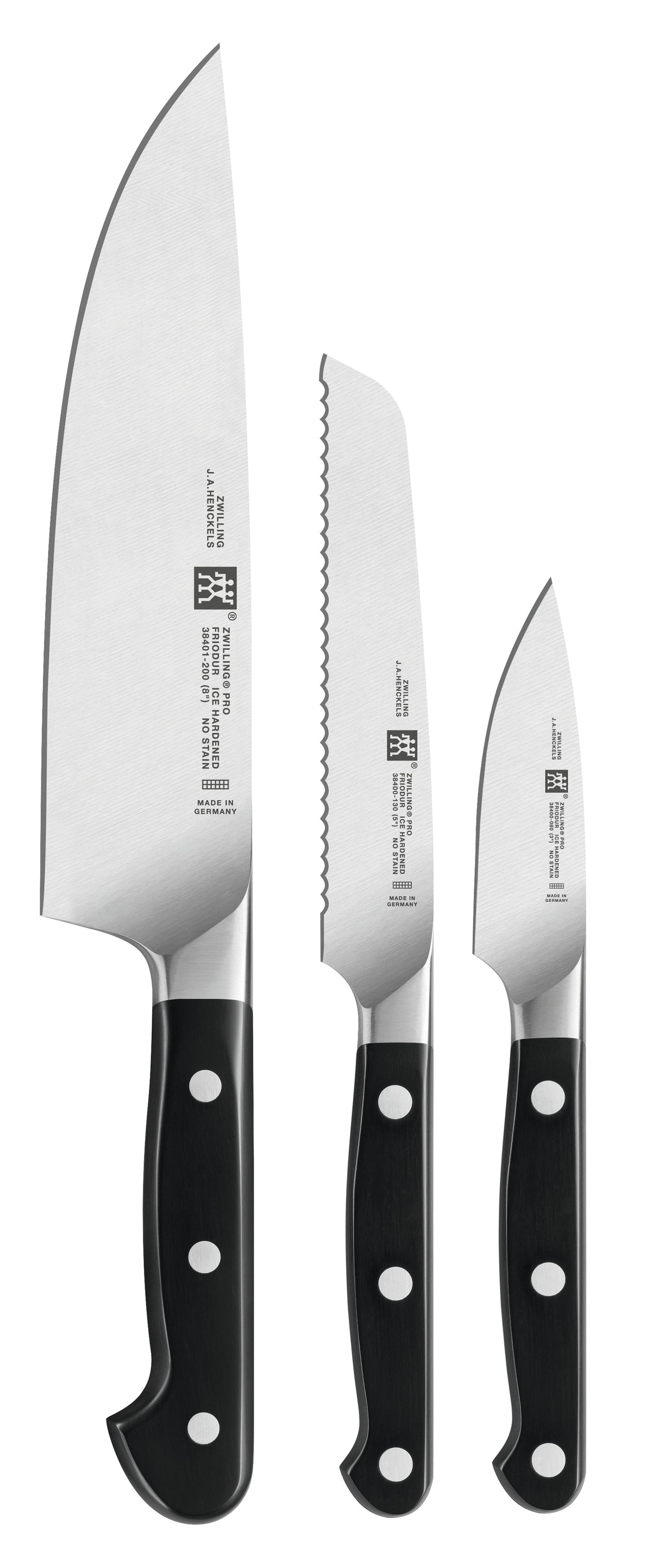 JA Henckels Zwilling Pro 3-Piece Starter Knife Set