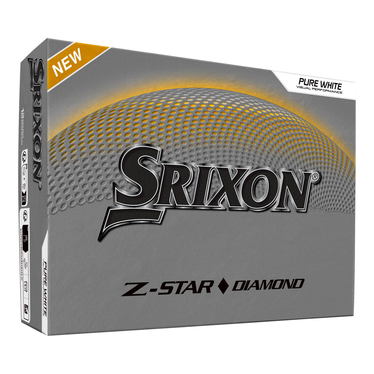 Srixon Z-Star Diamond 3 White Golf Balls - 1 Dozen