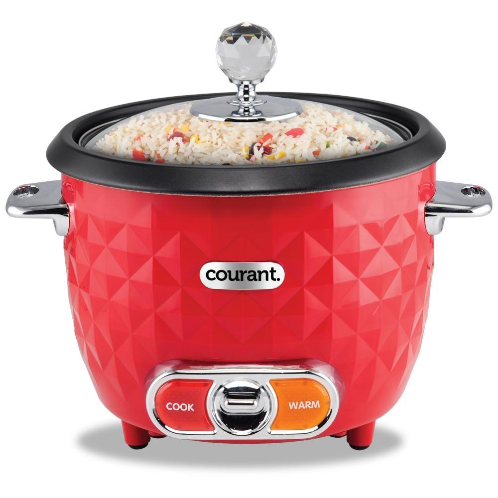 Courant 10C Rice Cooker & Steamer - Red