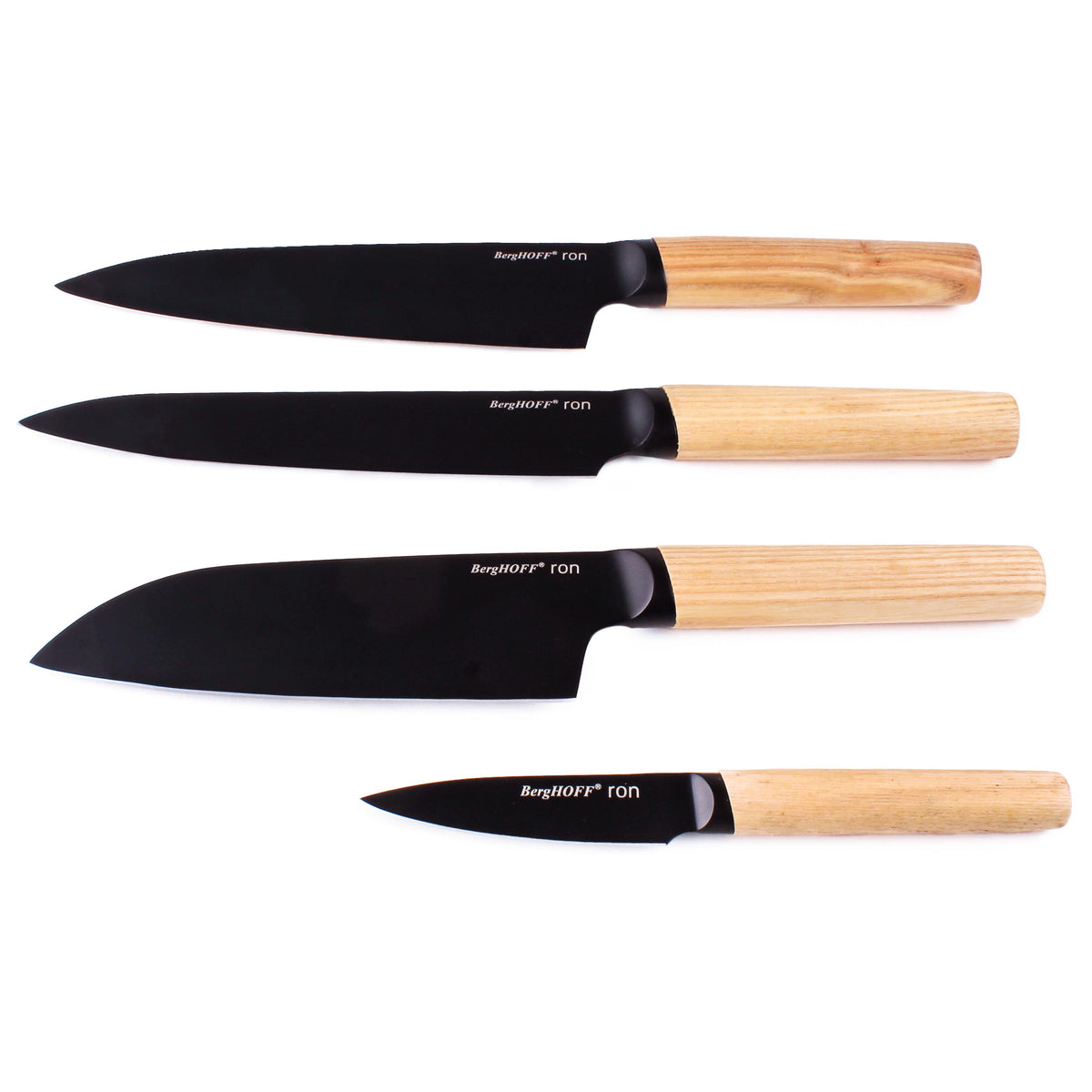 BergHOFF Ron Stainless Steel 4pc Knife Set, Natural