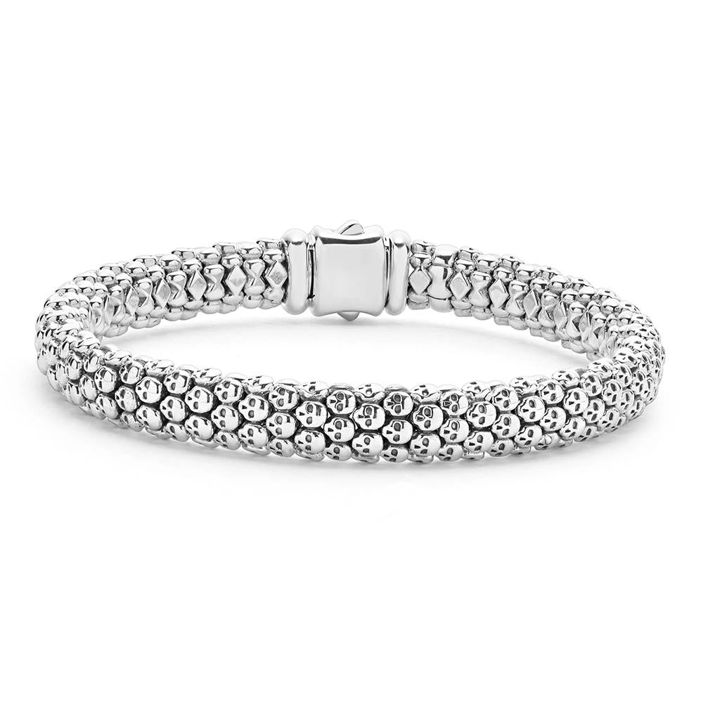 Lagos Men's Caviar Skull Bracelet