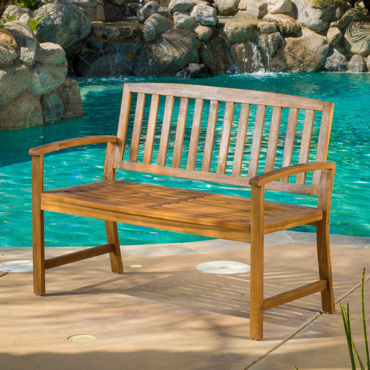 Stark Home Fermin Acacia Bench