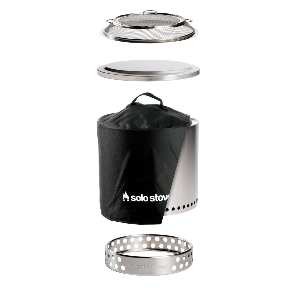 Solo Stove Ranger 2.0 Backyard Bundle - Ranger Stand Shelter Shield Lid