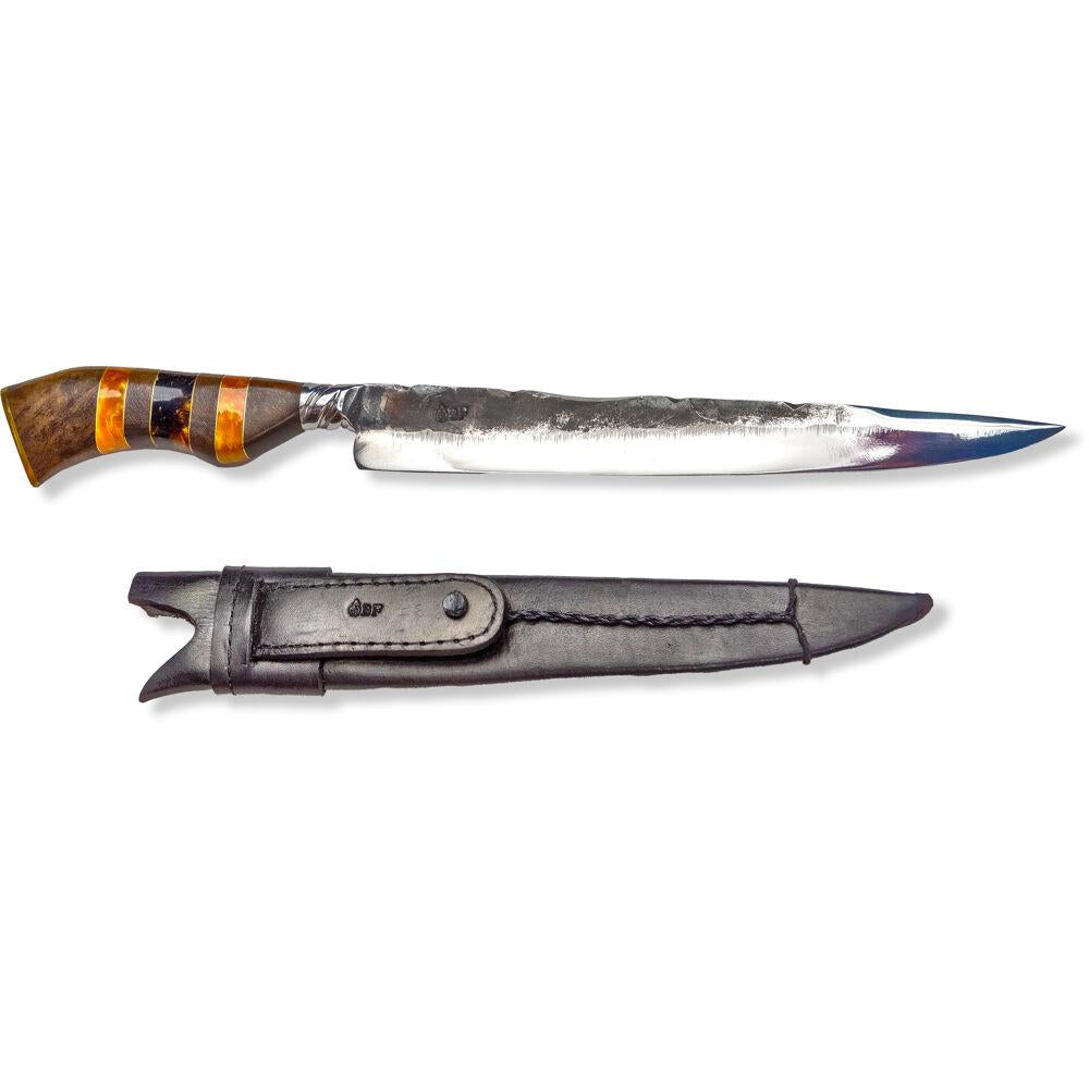 Brazilian Flame Treasure Luxor Stainless Steel 10-inch Knife in Yellow