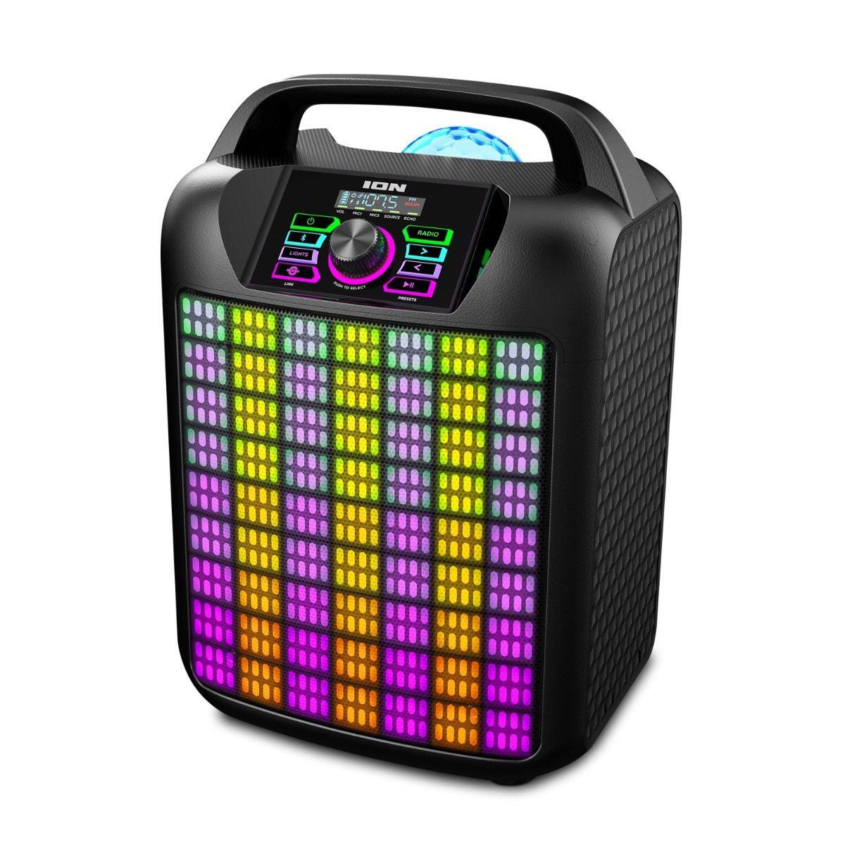 Ion Audio Party Rocker Max High Power Portable Speaker w/ Customizable Theme Lights