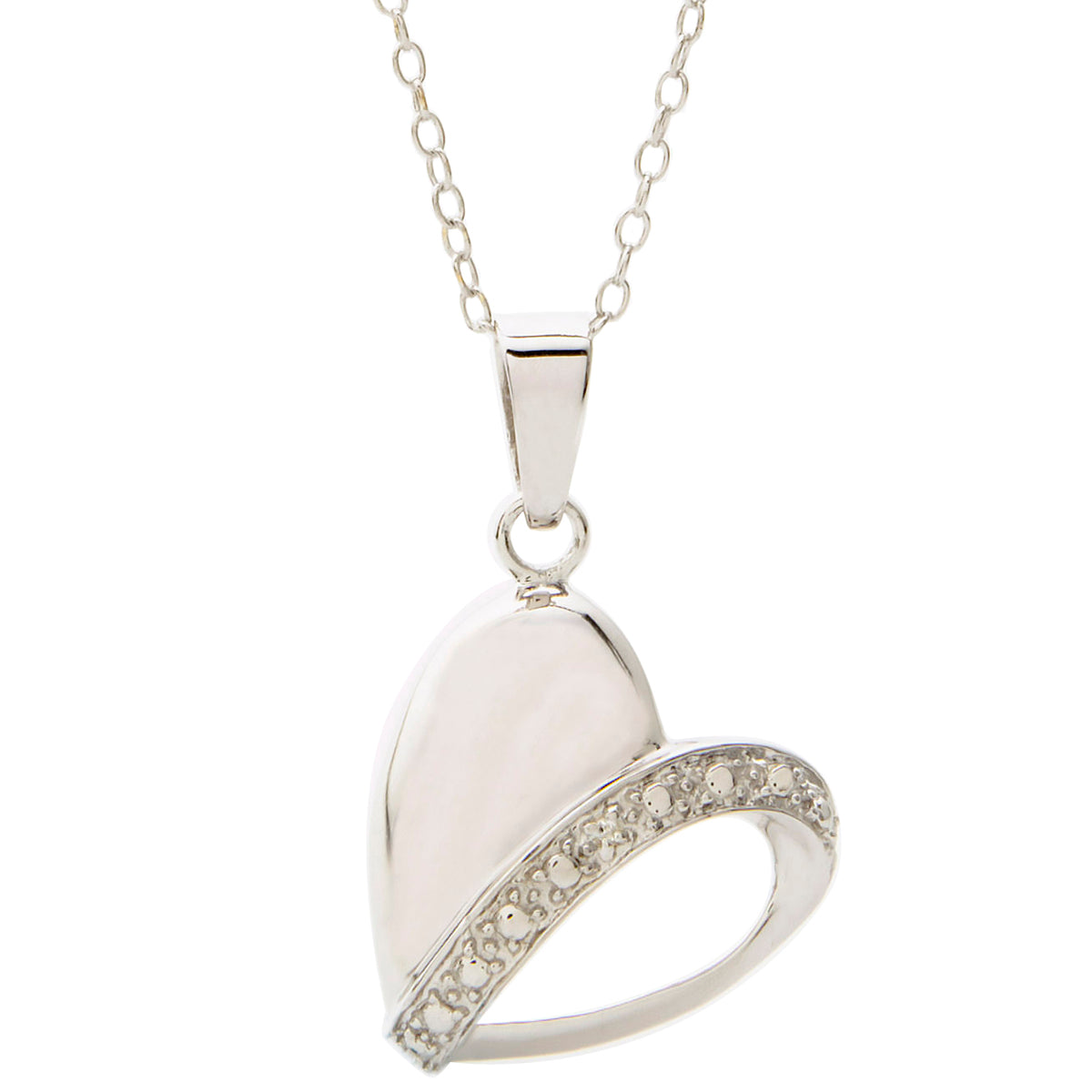 Jilco Inc Diamond Heart Necklace