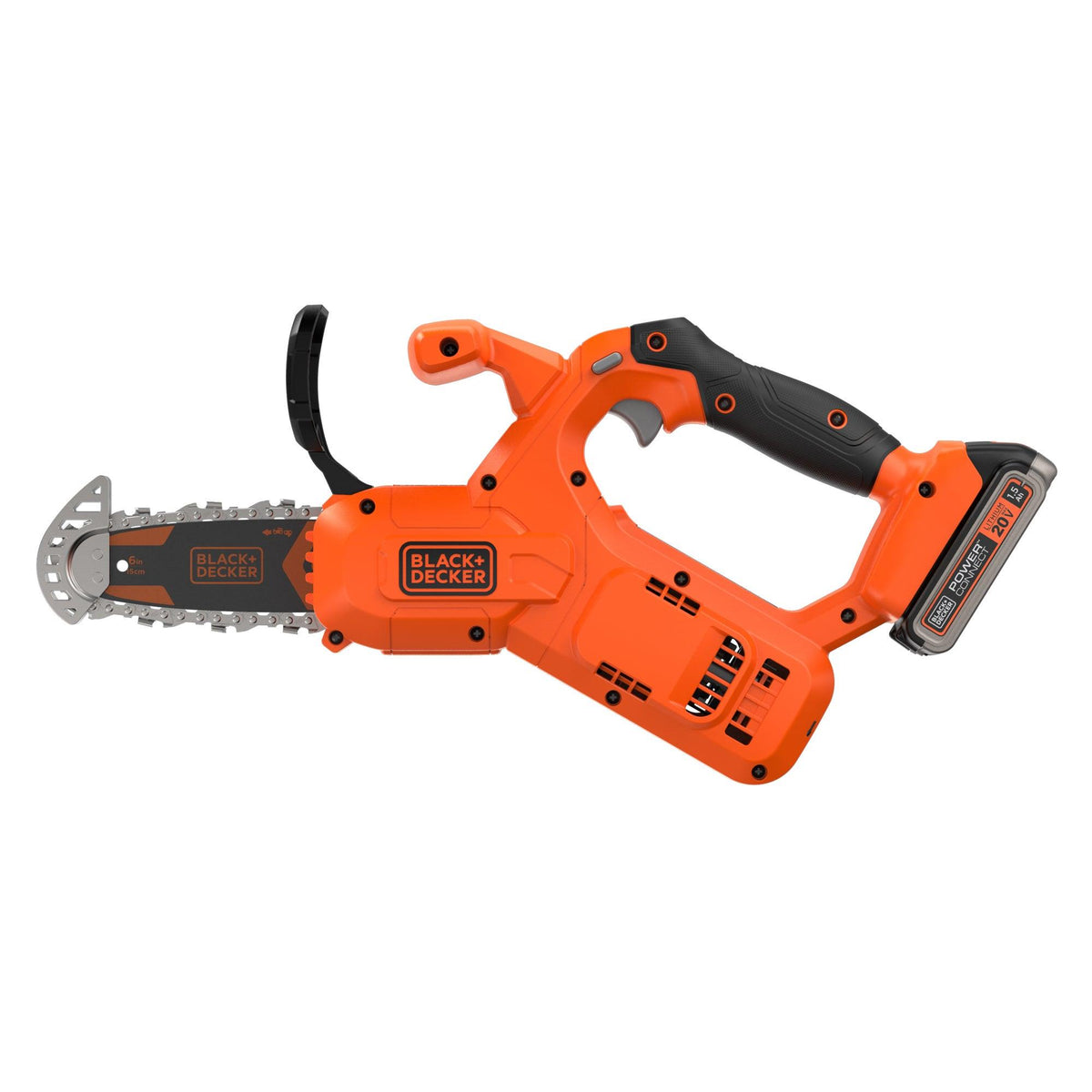 Black & Decker 20V Max PowerConnect Cordless 6" Pruning Chainsaw Kit w/ Battery & Charger