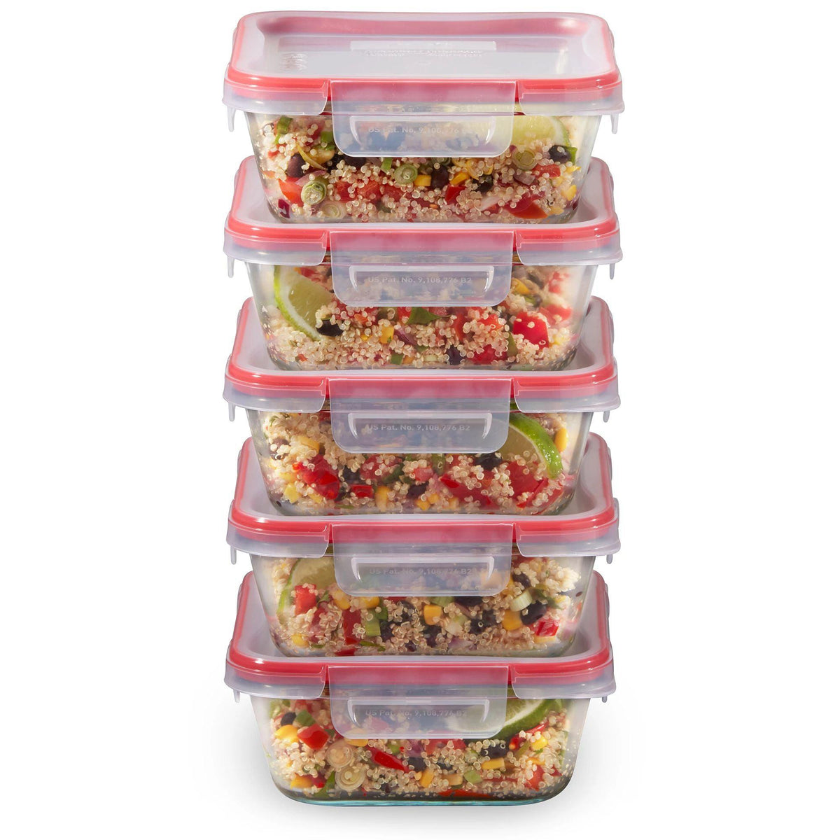 Pyrex Freshlock 10pc Meal Prep Glass Food Storage Set