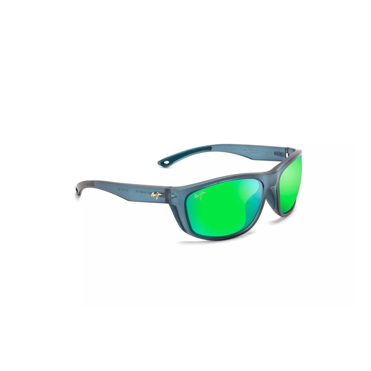 Maui Jim Nuu Landing Polarized Sunglasses Matte Teal Frame MAUIGreen Lens