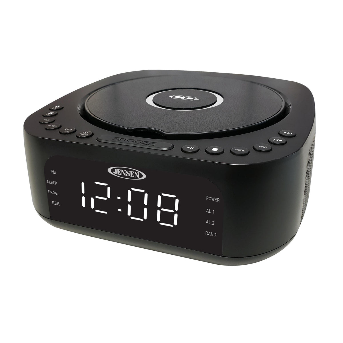 Jensen Audio Stereo CD Player with FM Digital Dual Alarm Clock Radio
