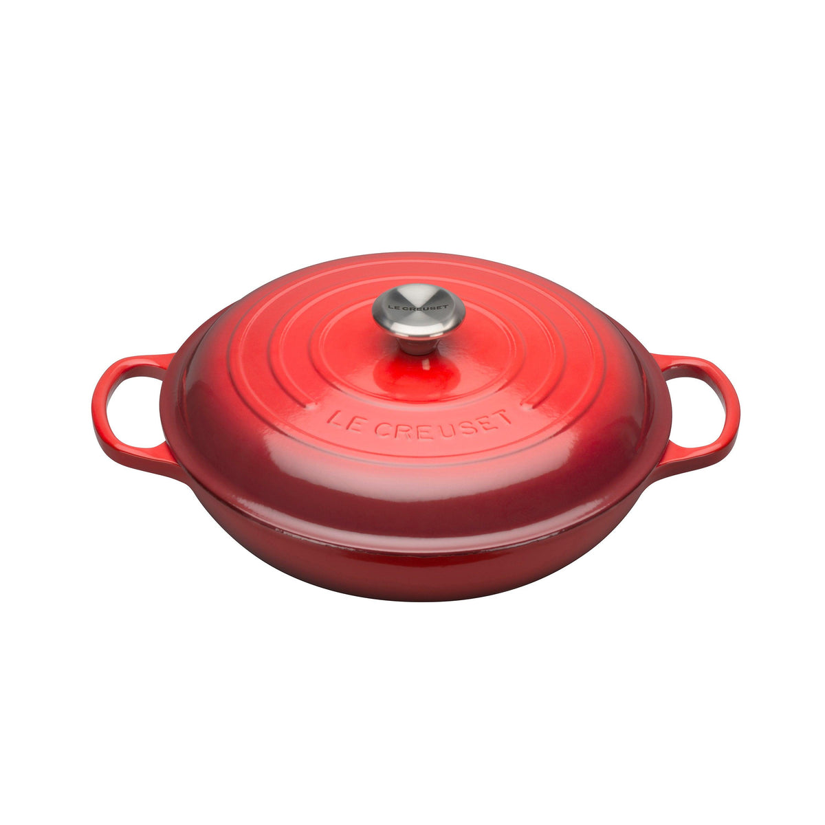 Le Creuset 3.5qt Signature Cast Iron Braiser Cerise